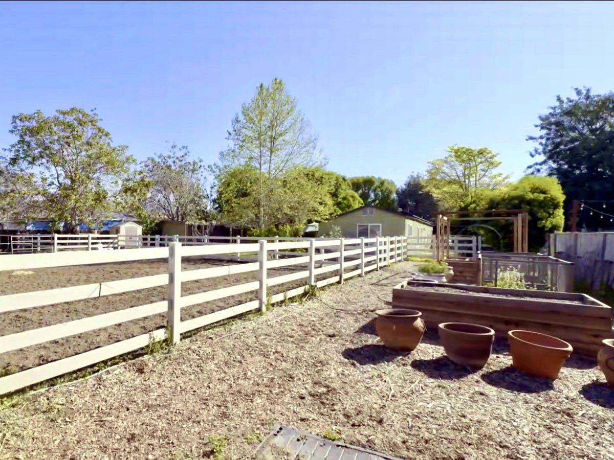 Existing Shadow Hills paddock before barn construction