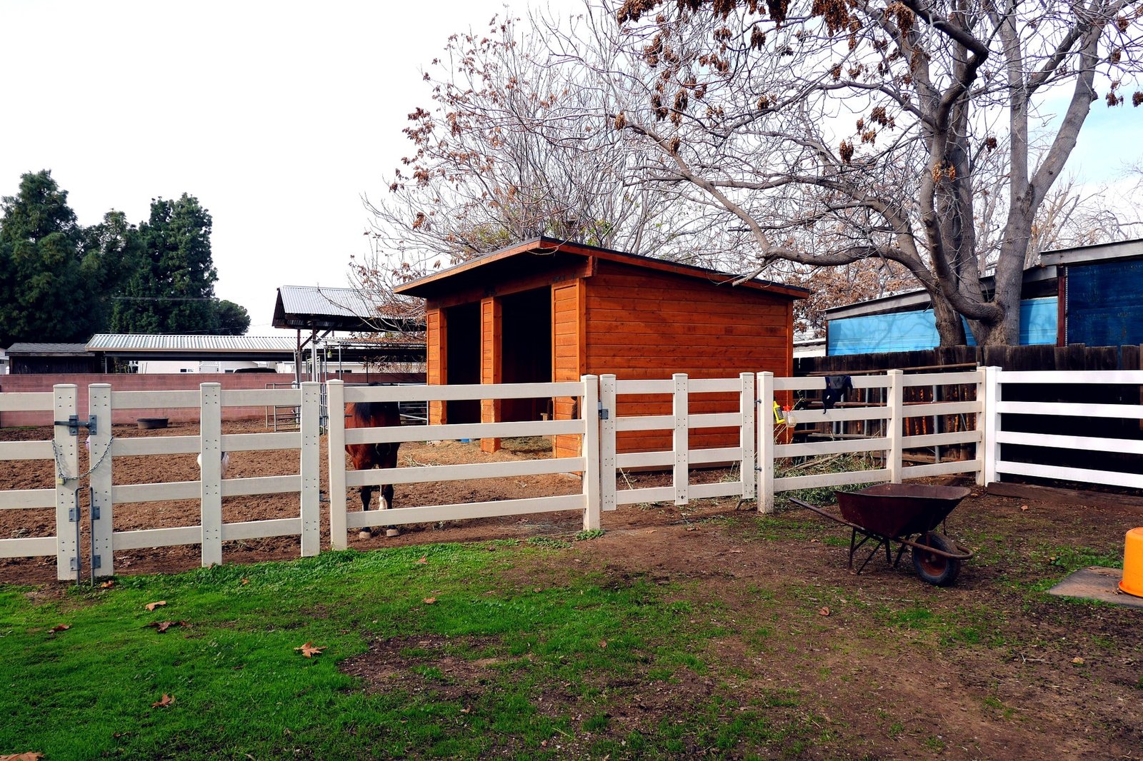 Completed custom donkey barn in Shadow Hills